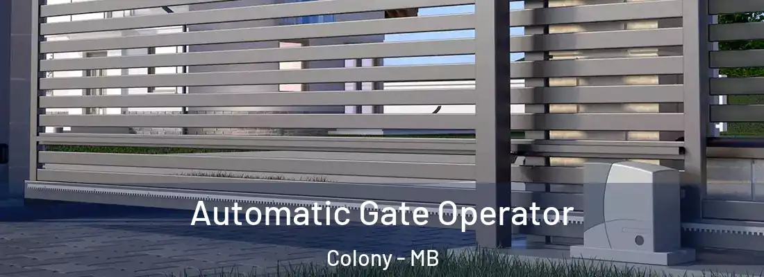  Automatic Gate Operator Colony - MB