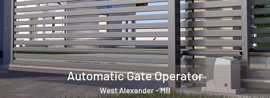  Automatic Gate Operator West Alexander - MB