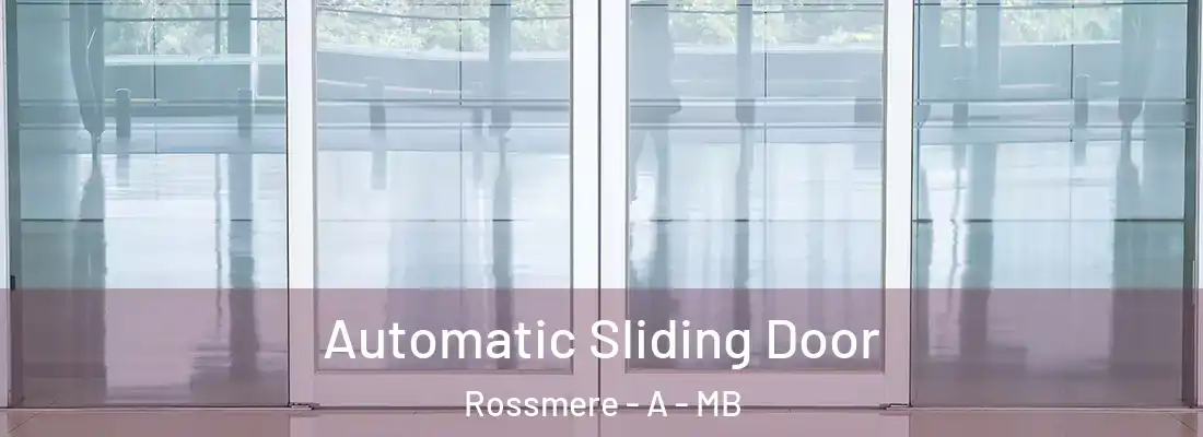  Automatic Sliding Door Rossmere - A - MB