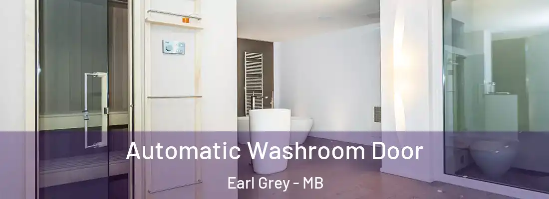  Automatic Washroom Door Earl Grey - MB