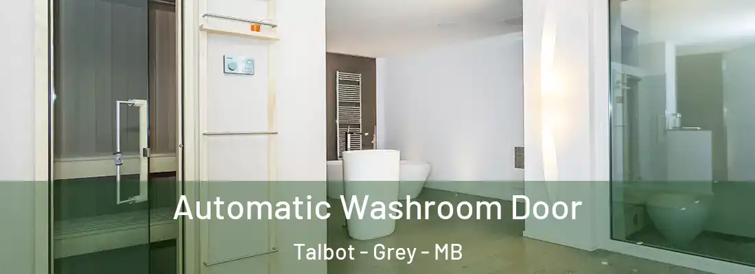  Automatic Washroom Door Talbot - Grey - MB
