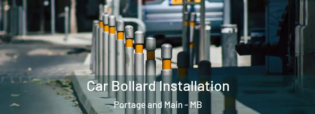  Car Bollard Installation Portage and Main - MB