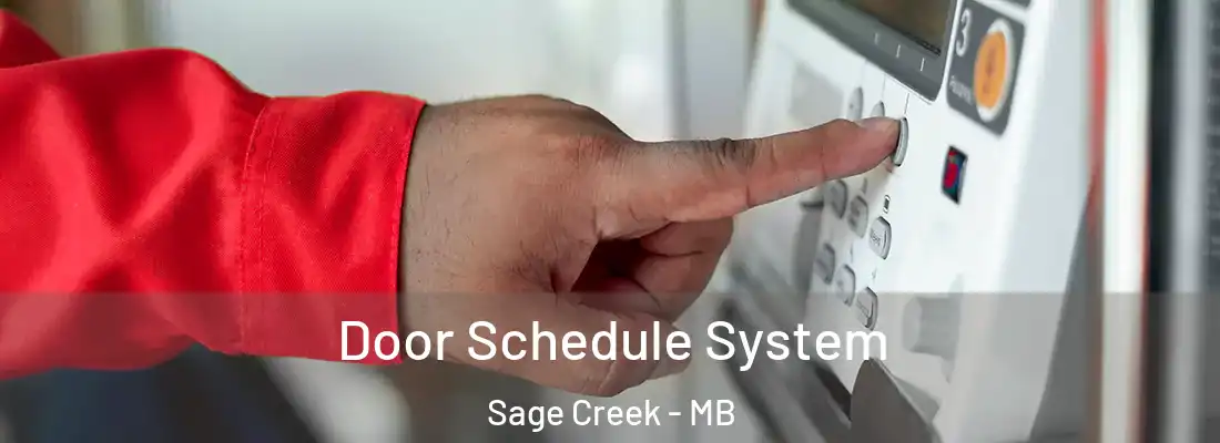  Door Schedule System Sage Creek - MB