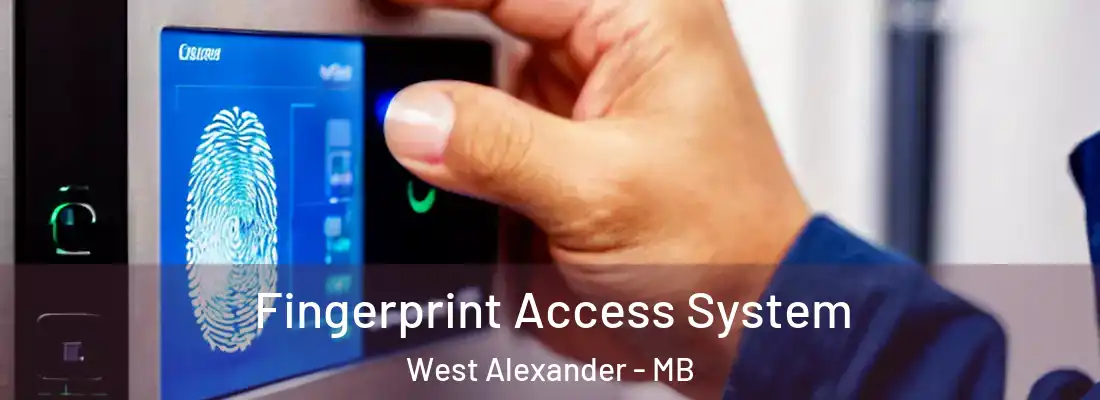  Fingerprint Access System West Alexander - MB