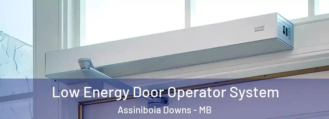  Low Energy Door Operator System Assiniboia Downs - MB