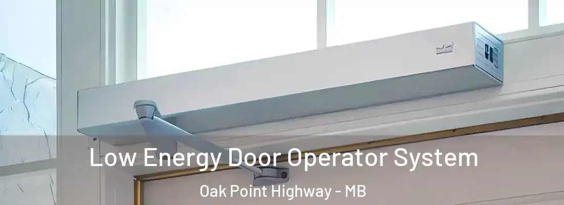  Low Energy Door Operator System Oak Point Highway - MB