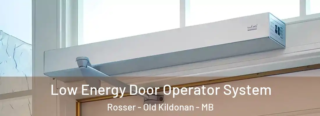  Low Energy Door Operator System Rosser - Old Kildonan - MB