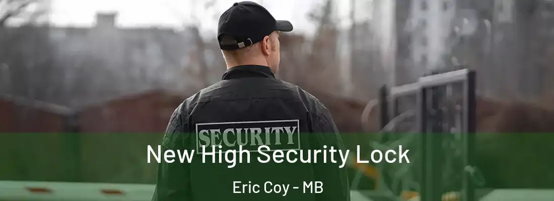  New High Security Lock Eric Coy - MB