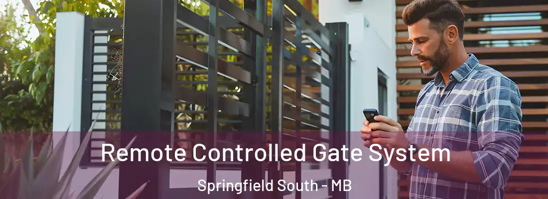  Remote Controlled Gate System Springfield South - MB