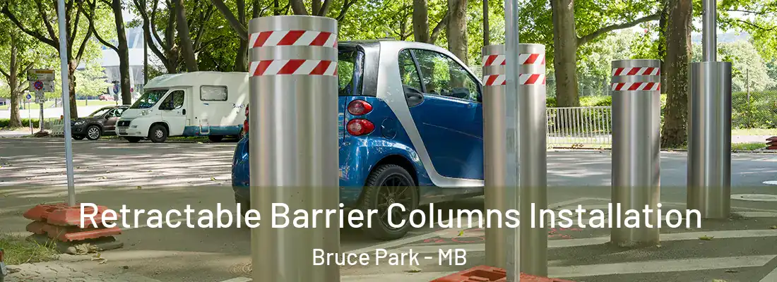  Retractable Barrier Columns Installation Bruce Park - MB