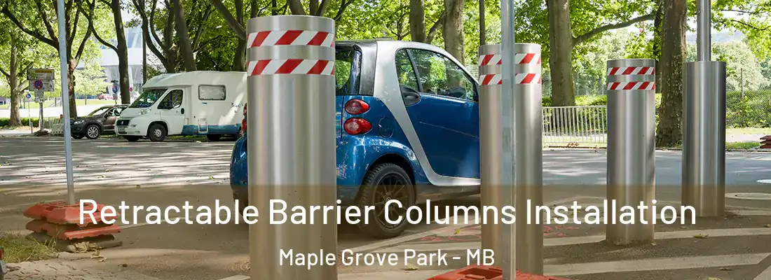  Retractable Barrier Columns Installation Maple Grove Park - MB