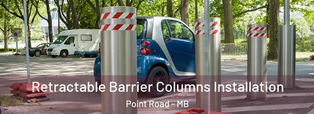  Retractable Barrier Columns Installation Point Road - MB