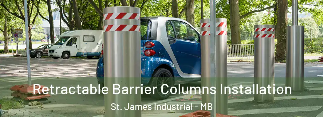  Retractable Barrier Columns Installation St. James Industrial - MB